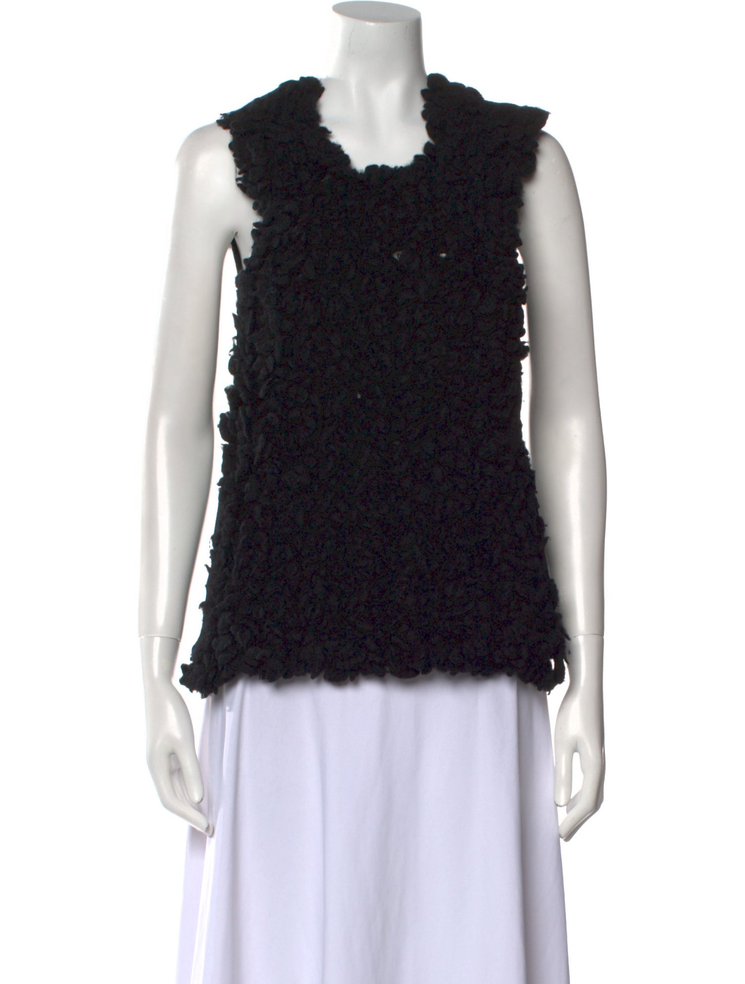 Comme des Garçons Wool Scoop Neck Sweater