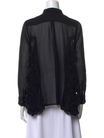 Comme des Garçons Long Sleeve Button-Up Top