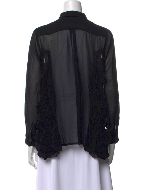 Comme des Garçons Long Sleeve Button-Up Top