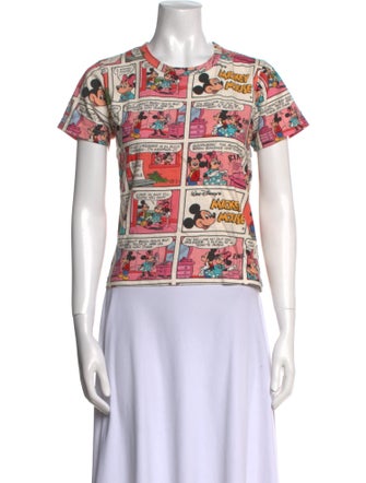 Comme des Garçons Girl Printed Crew Neck T-Shirt