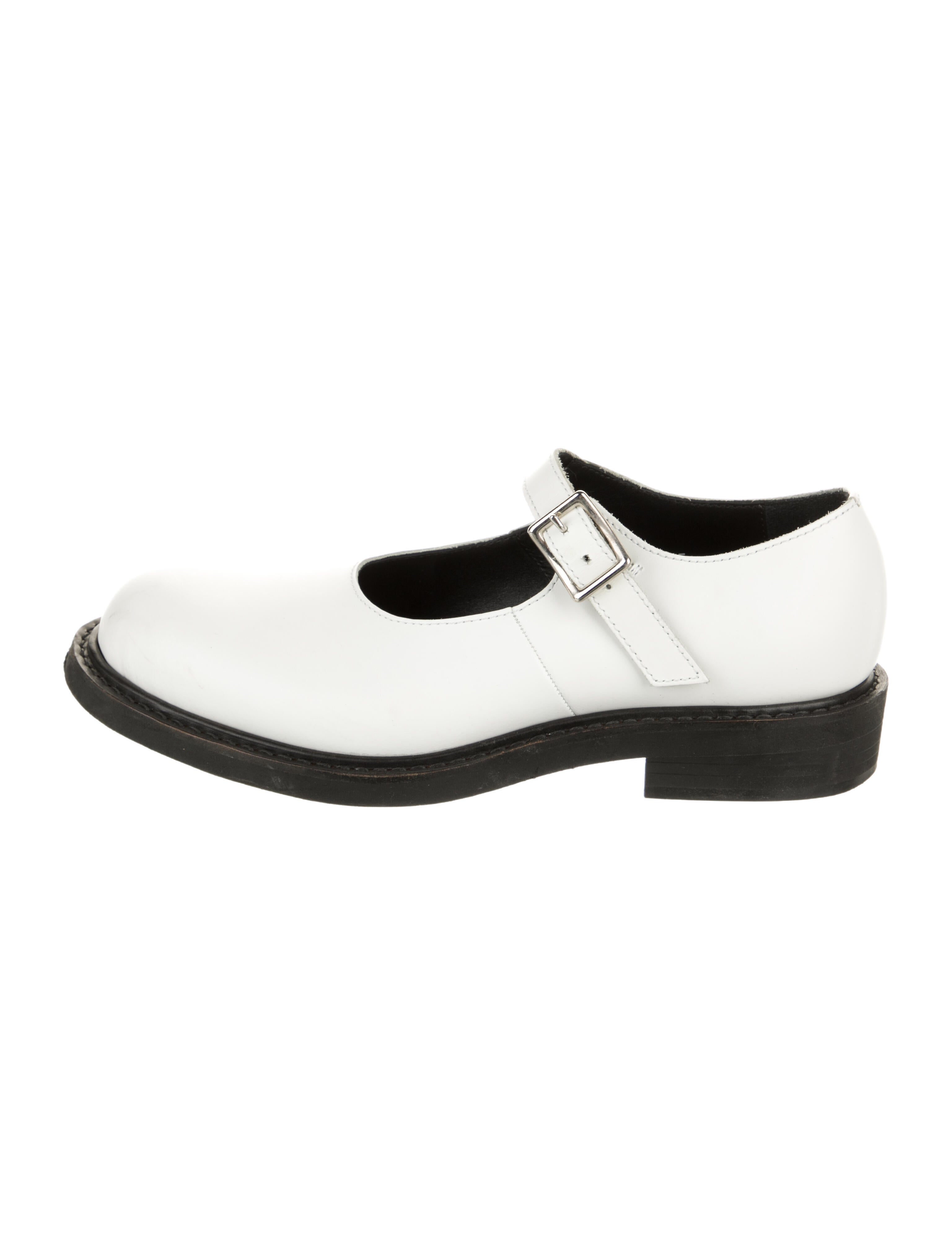 Comme des Garçons Leather Mary Jane Flats