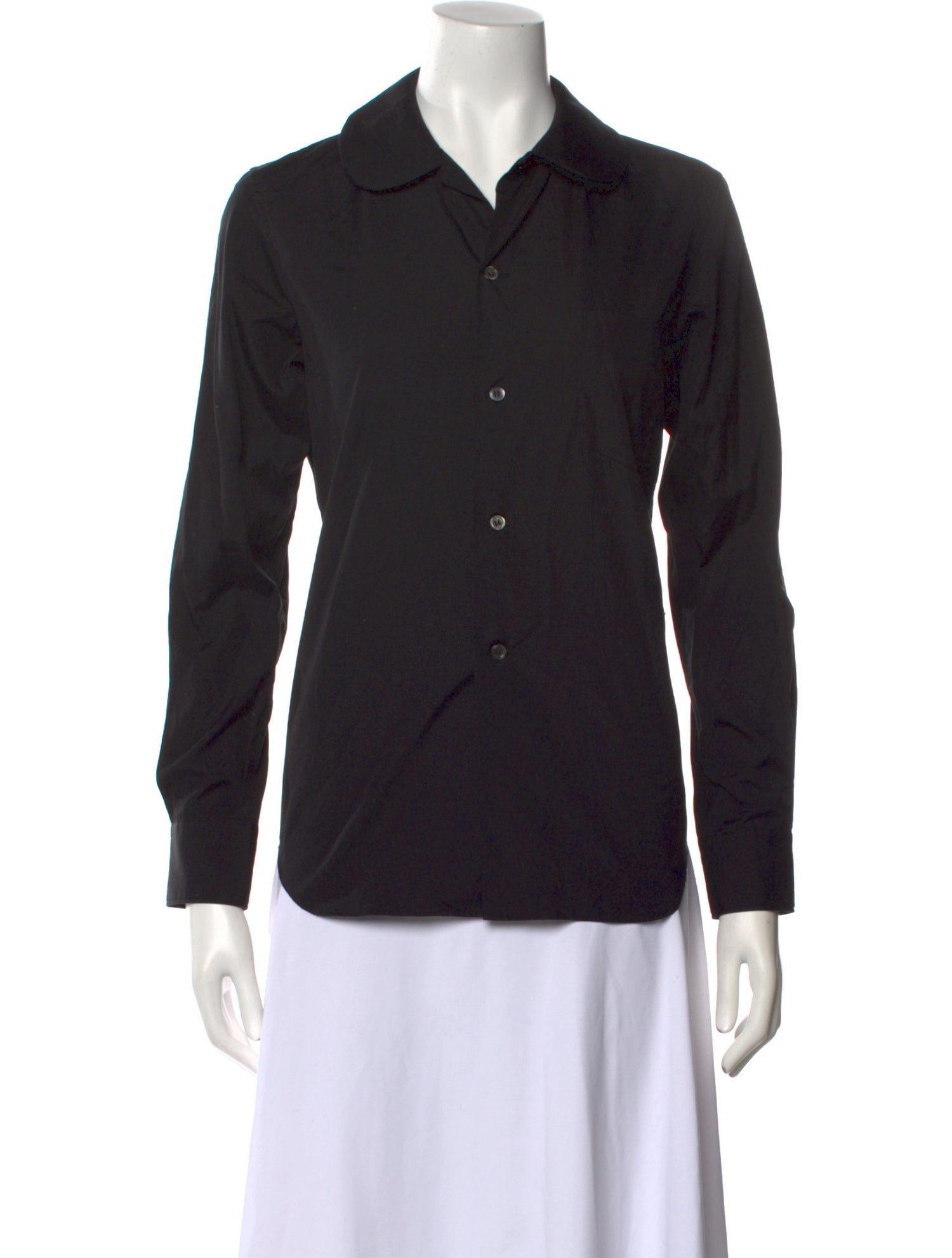 Comme des Garçons Long Sleeve Button-Up Top