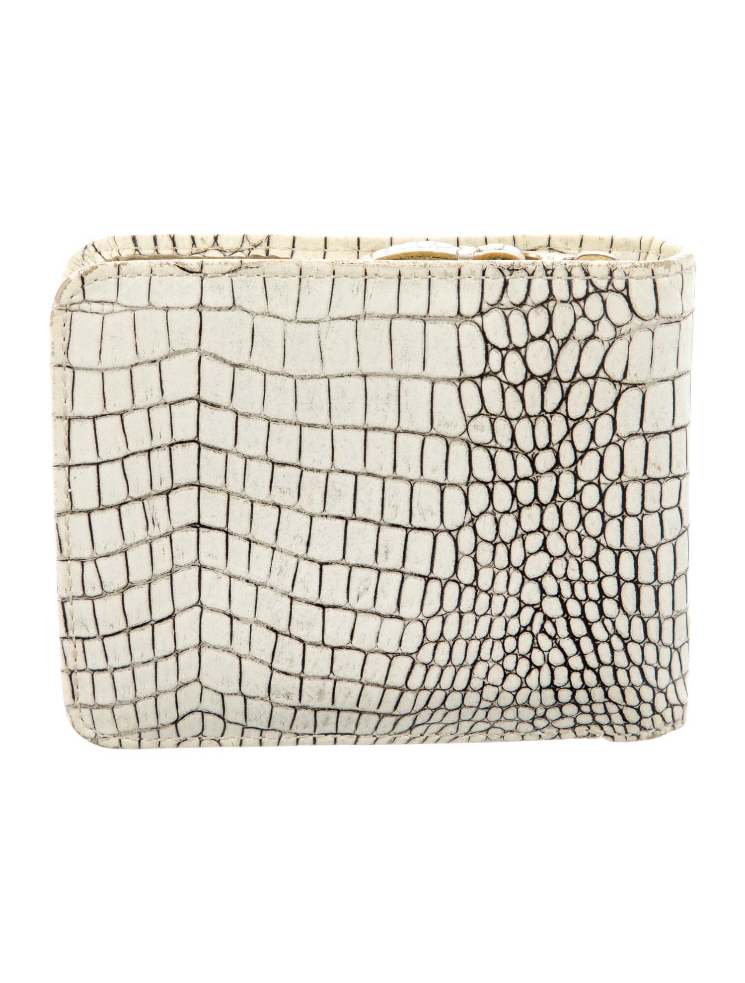 Comme des Garçons Leather Animal Print Coin Pouch