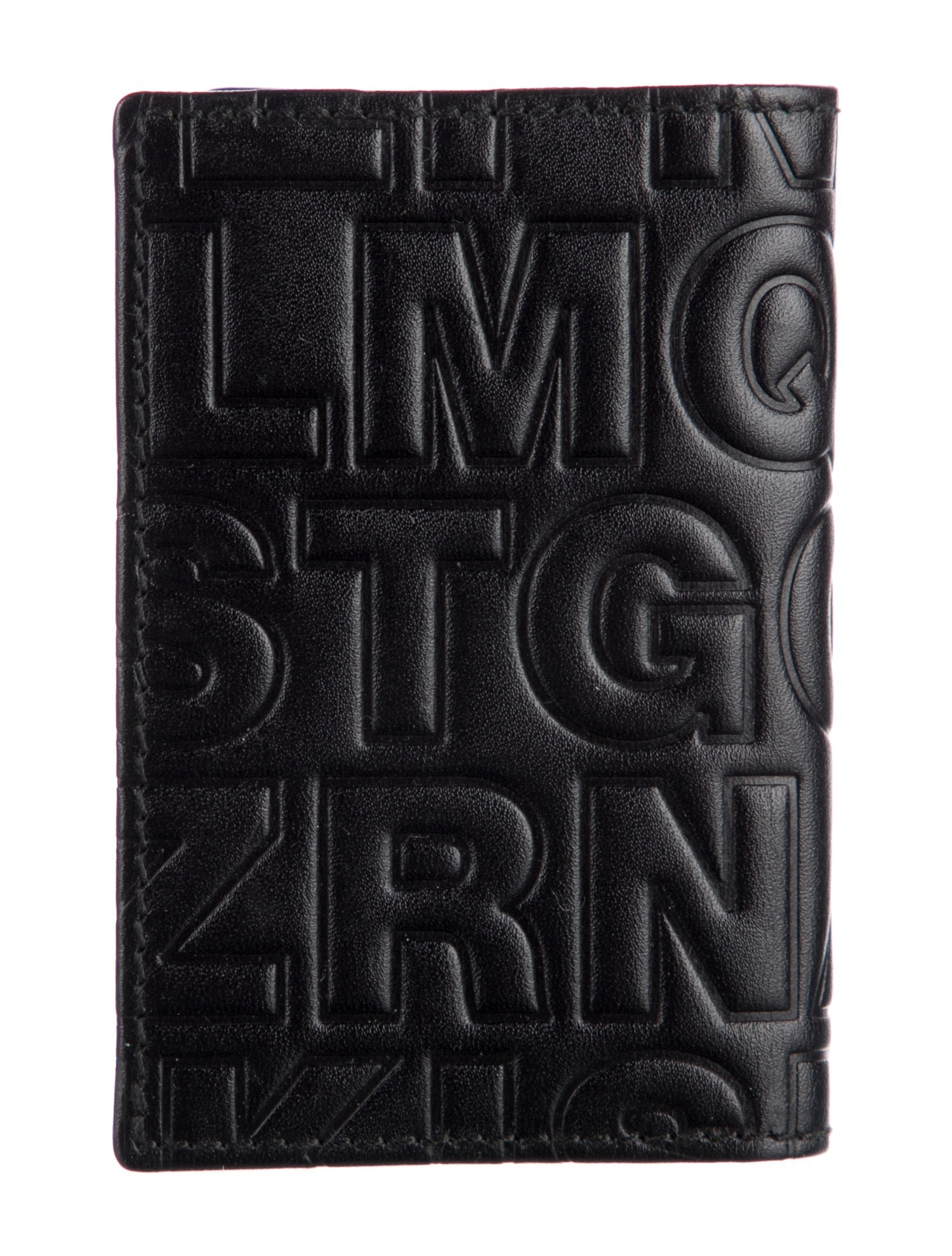 Comme des Garçons Leather Printed Bifold Wallet