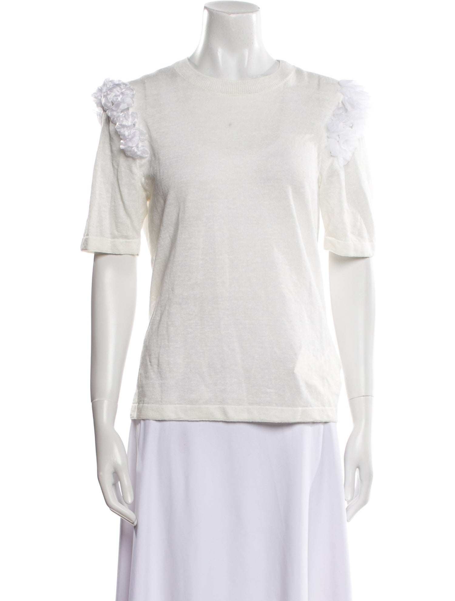 Comme des Garçons Comme des Garçons Linen Scoop Neck Sweater