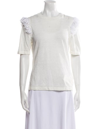 Comme des Garçons Comme des Garçons Linen Scoop Neck Sweater