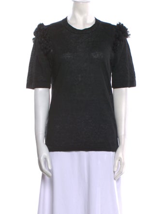 Comme des Garçons Comme des Garçons Linen Scoop Neck Sweater