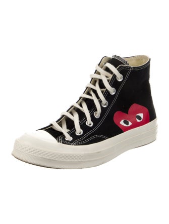Comme des Garçons Play x Converse Canvas Printed Sneakers