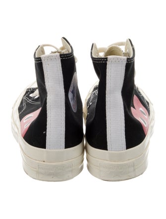 Comme des Garçons Play x Converse Canvas Printed Sneakers