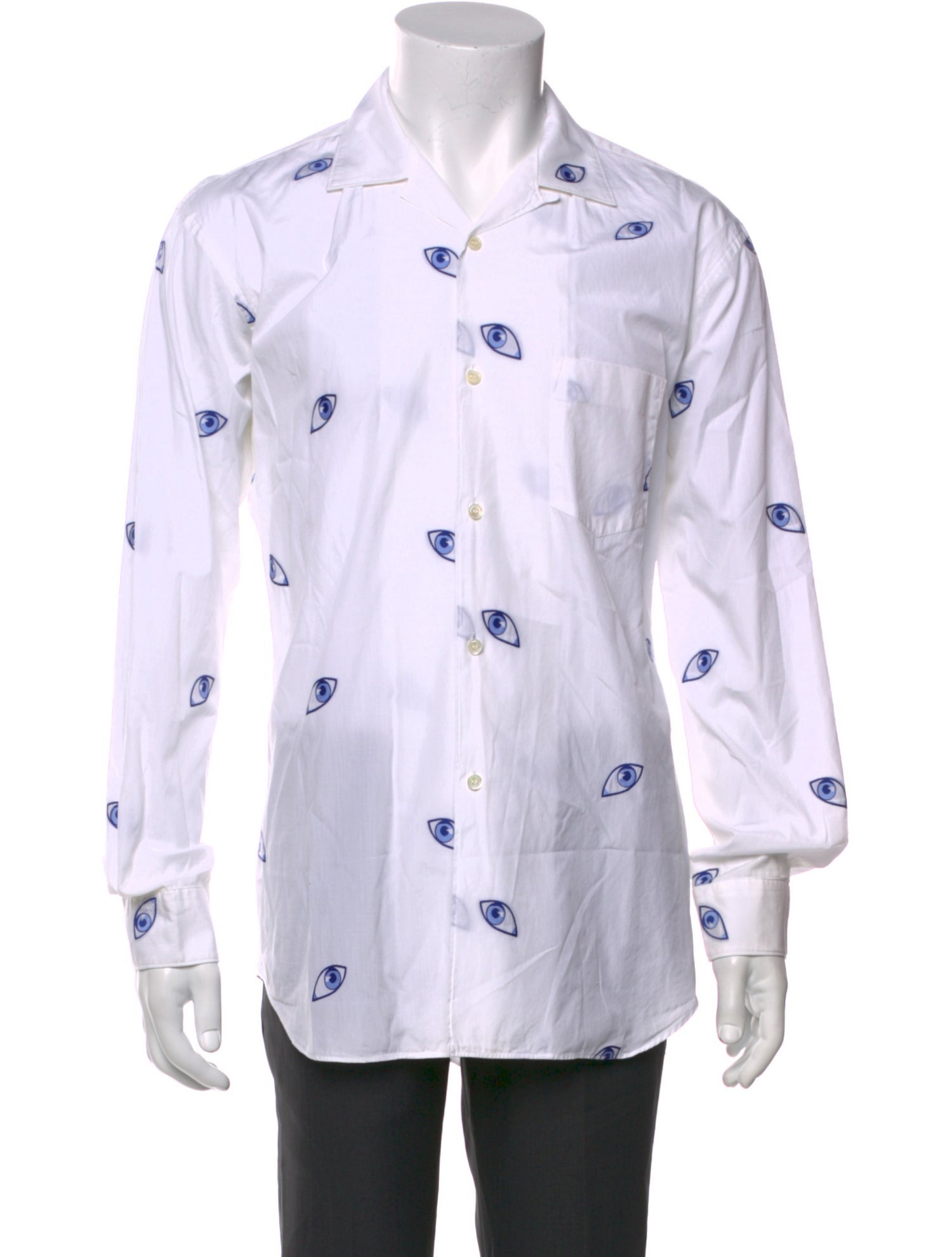 Comme des Garçons SHIRT Graphic Print Long Sleeve Shirt