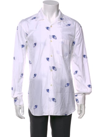 Comme des Garçons SHIRT Graphic Print Long Sleeve Shirt