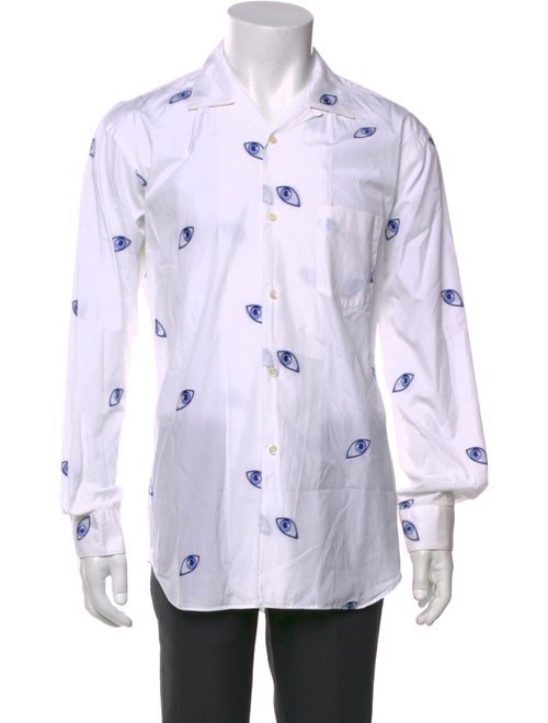Comme des Garçons SHIRT Graphic Print Long Sleeve Shirt