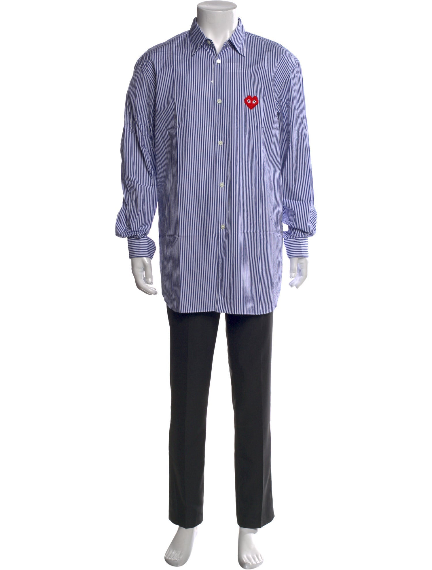 Comme des Garçons Play Striped Long Sleeve Shirt w/ Tags