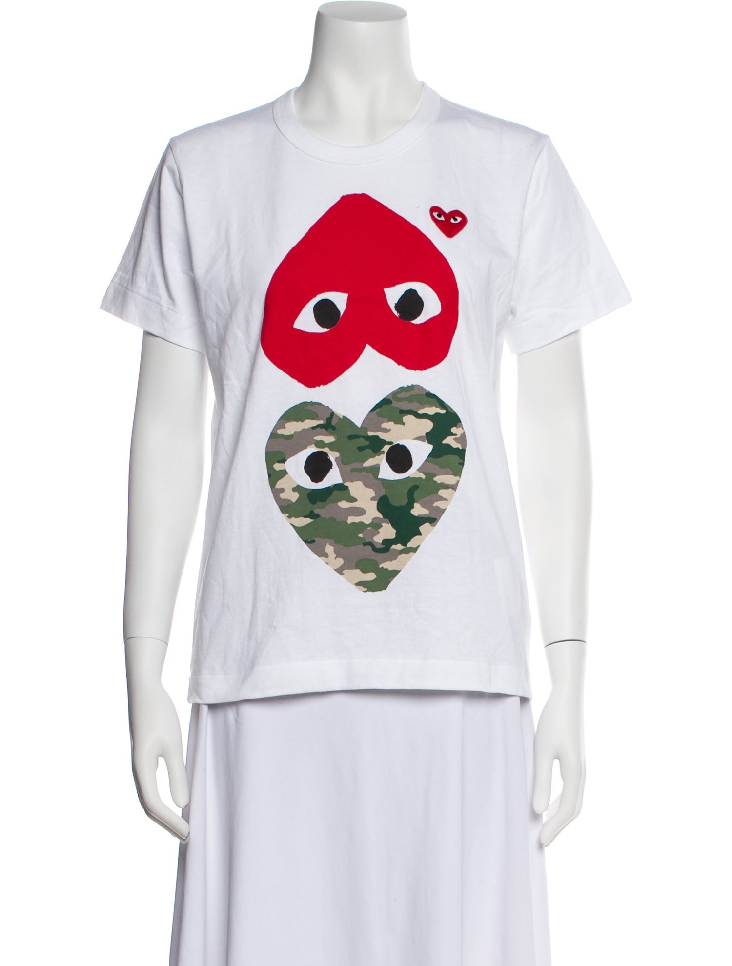 Comme des Garçons Play Graphic Print Crew Neck T-Shirt