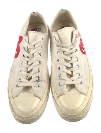 Comme des Garçons Play x Converse Canvas Printed Sneakers