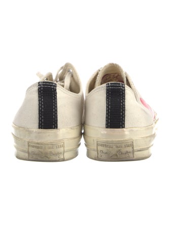 Comme des Garçons Play x Converse Canvas Printed Sneakers
