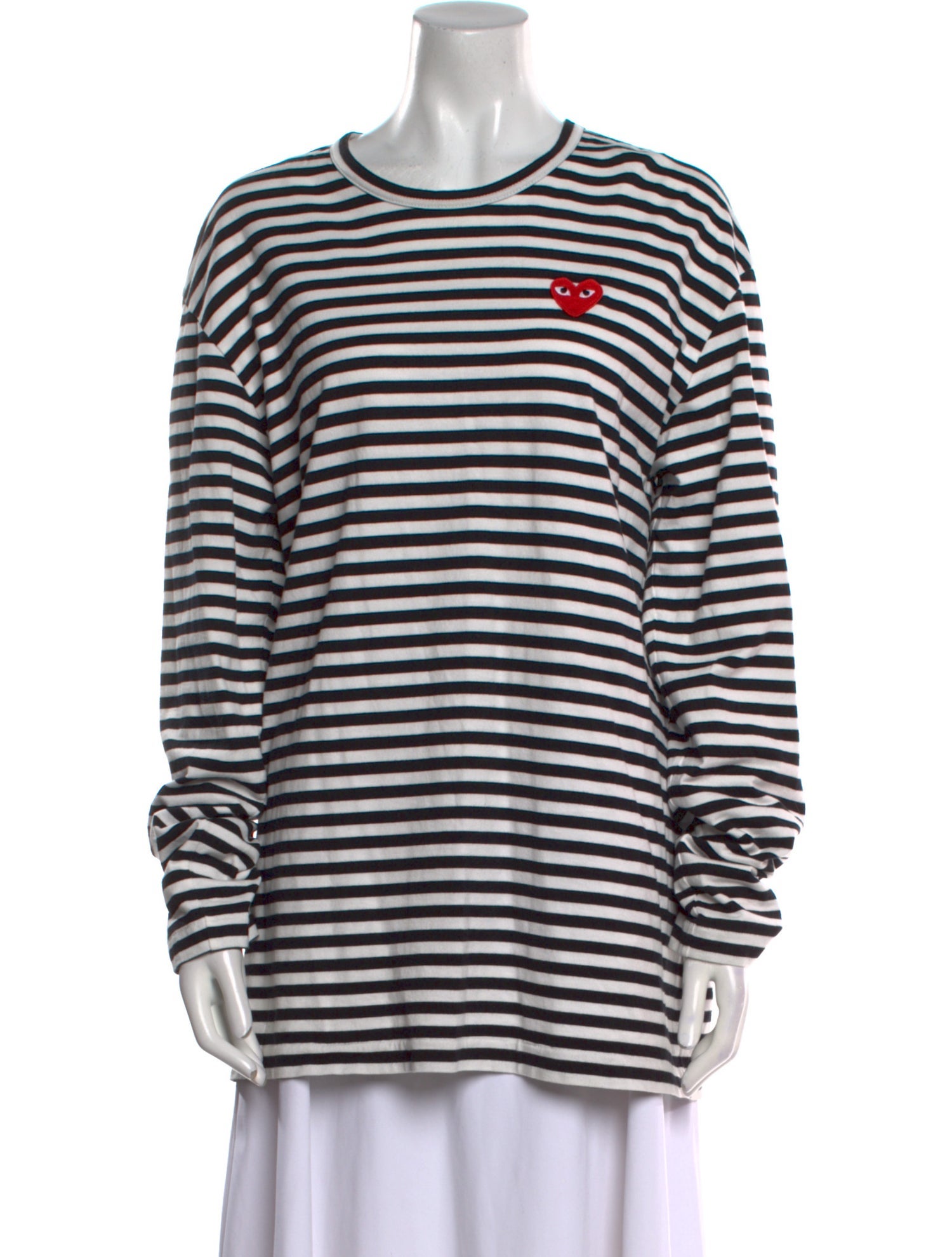 Comme des Garçons Play Striped Crew Neck T-Shirt