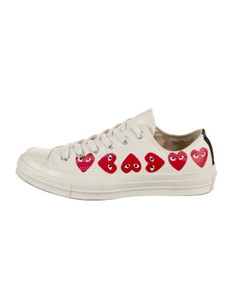 Comme des Garçons Play x Converse Canvas Printed Sneakers