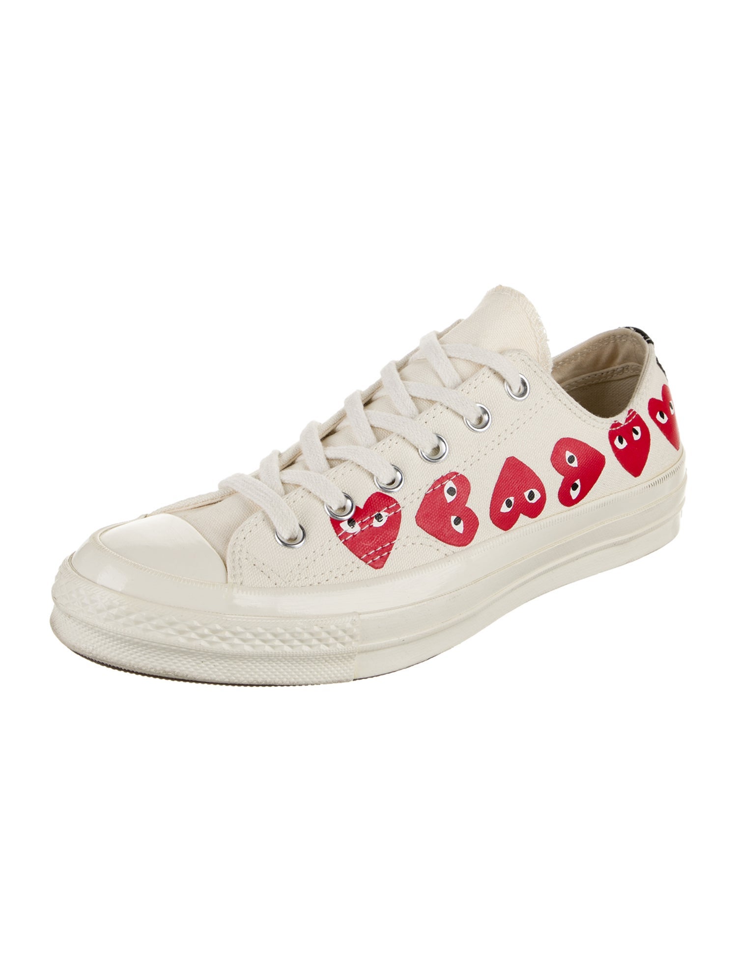Comme des Garçons Play x Converse Canvas Printed Sneakers