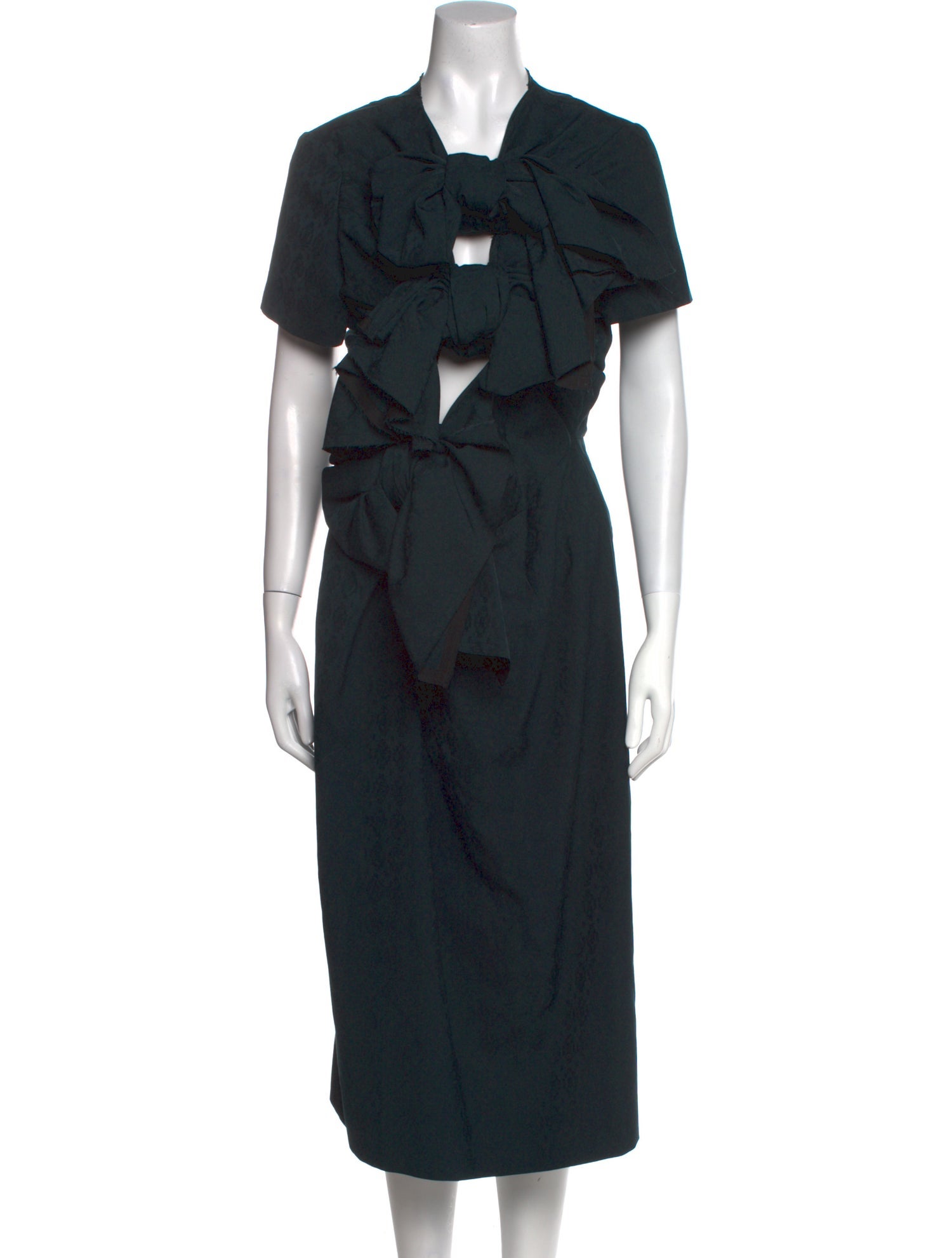 Comme des Garçons V-Neck Long Dress