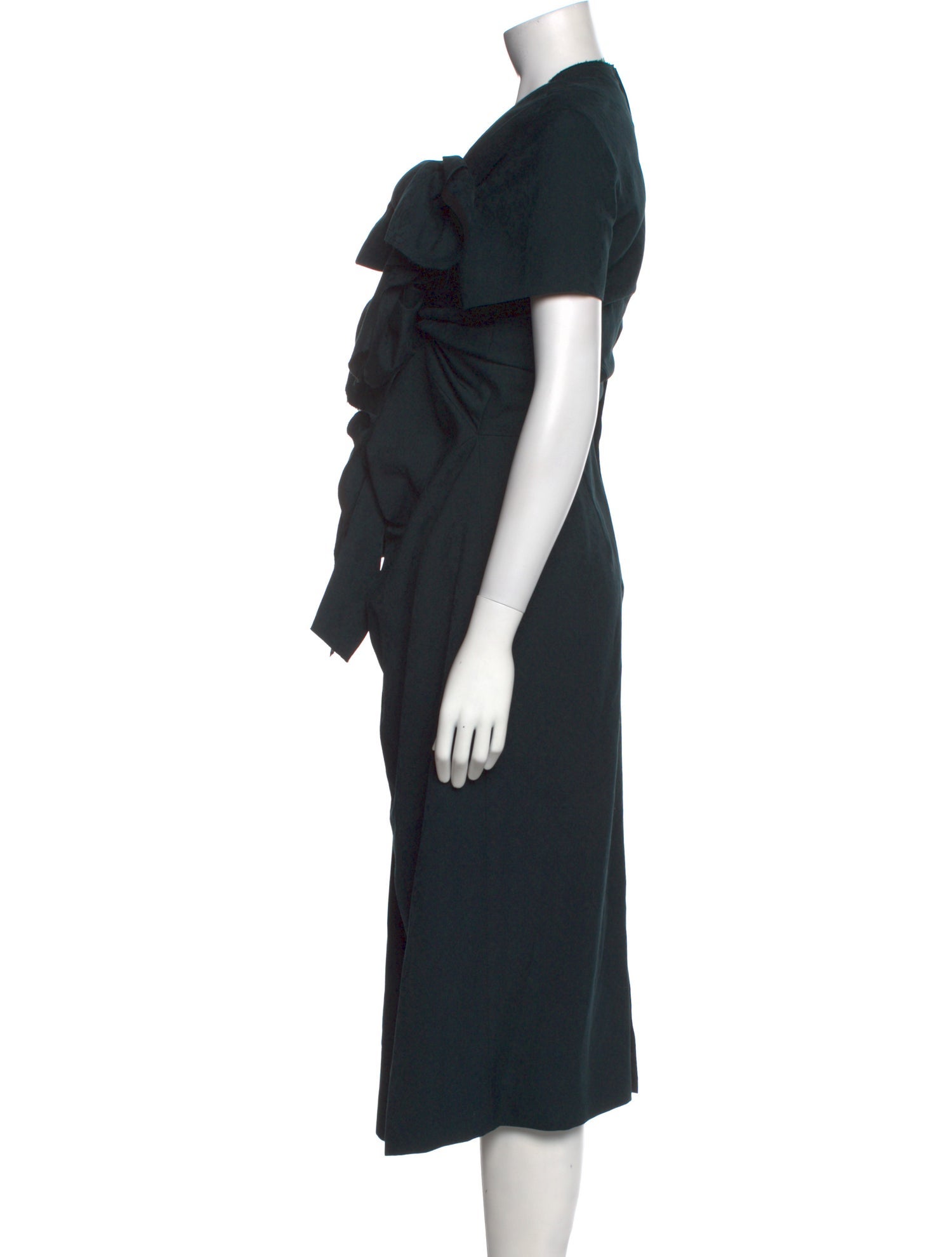 Comme des Garçons V-Neck Long Dress
