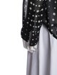 Comme des Garçons Polka Dot Print Long Sleeve Button-Up Top