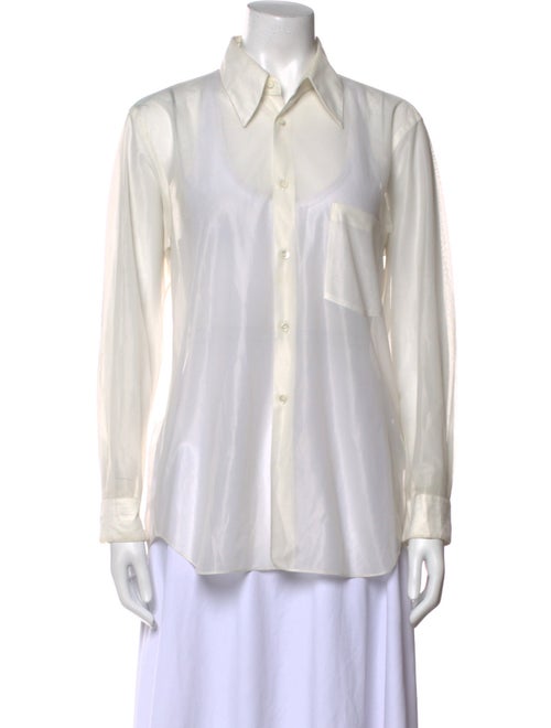 Comme des Garçons Long Sleeve Button-Up Top