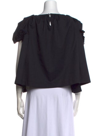 tricot COMME des GARÇONS 2021 Off-The-Shoulder Blouse