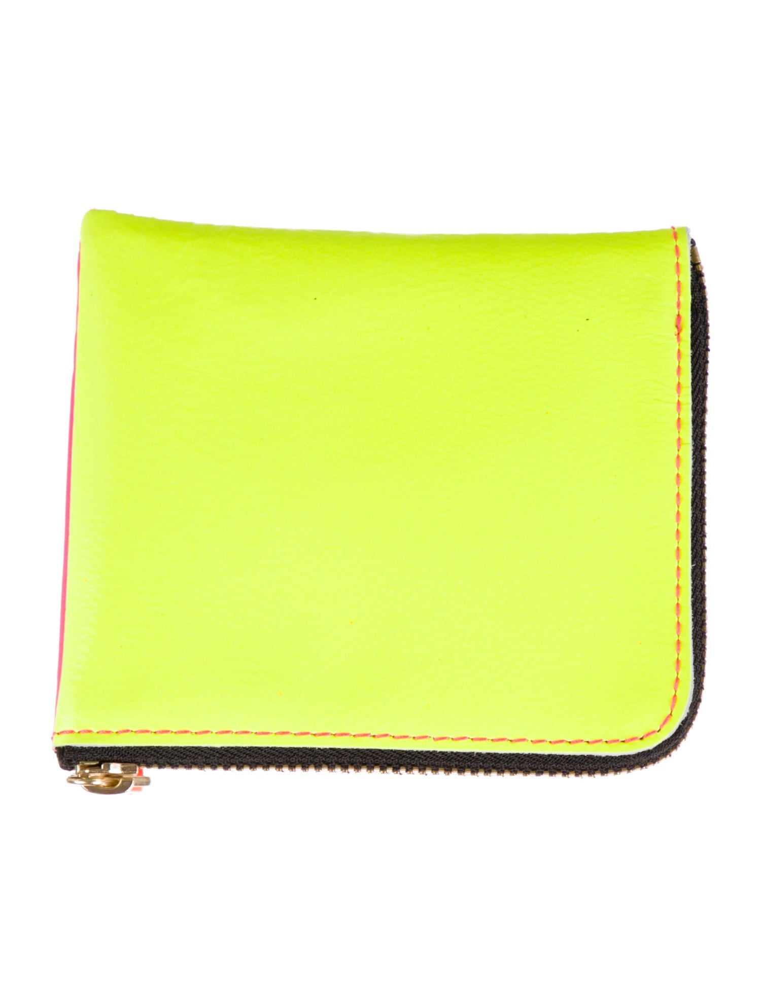 Comme des Garçons Super Fluo Leather Pouch w/ Tags