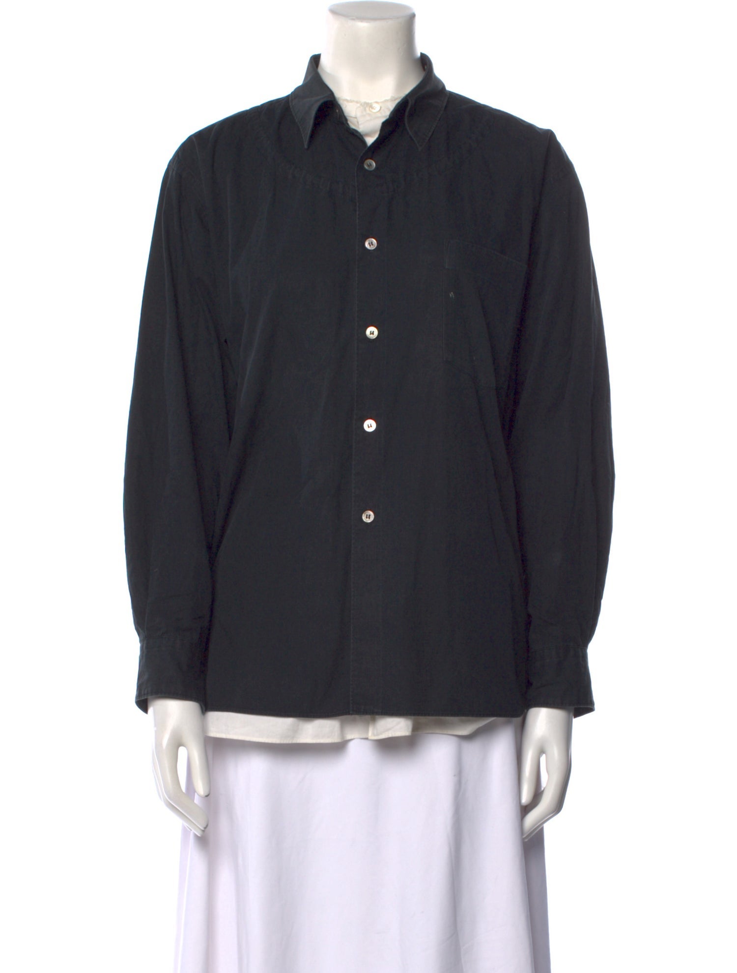 Comme des Garçons Late 2000's - Early 2010's Long Sleeve Button-Up Top