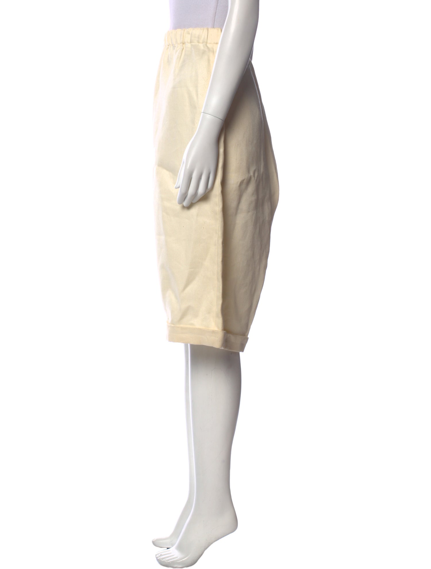 Comme des Garçons Linen Knee-Length Shorts