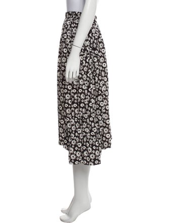 Comme des Garçons Comme des Garçons Floral Print Midi Length Skirt