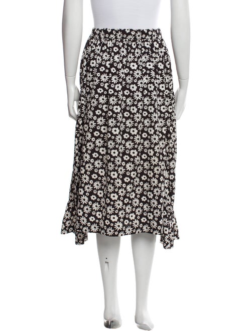 Comme des Garçons Comme des Garçons Floral Print Midi Length Skirt