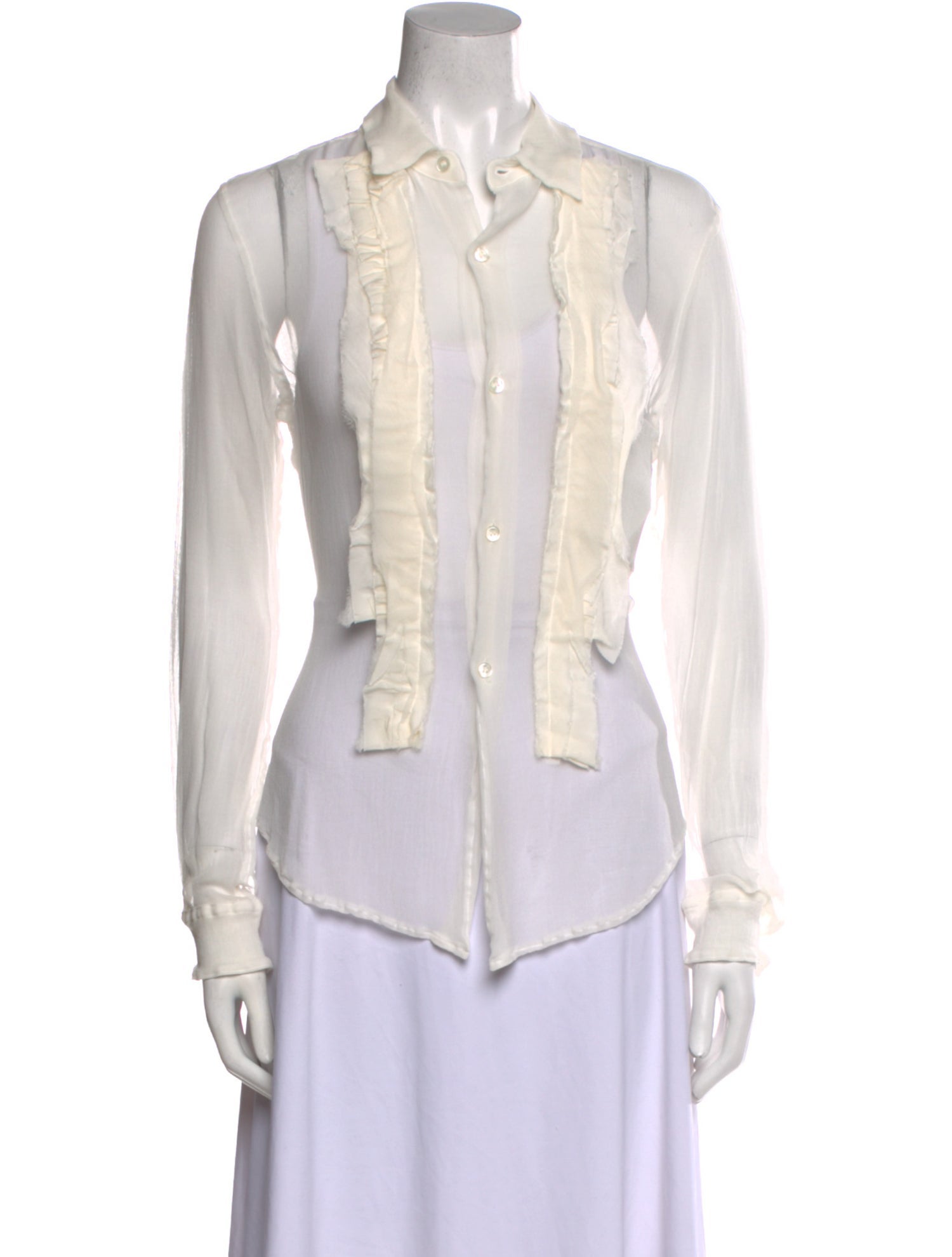 Comme des Garçons Comme des Garçons Long Sleeve Button-Up Top