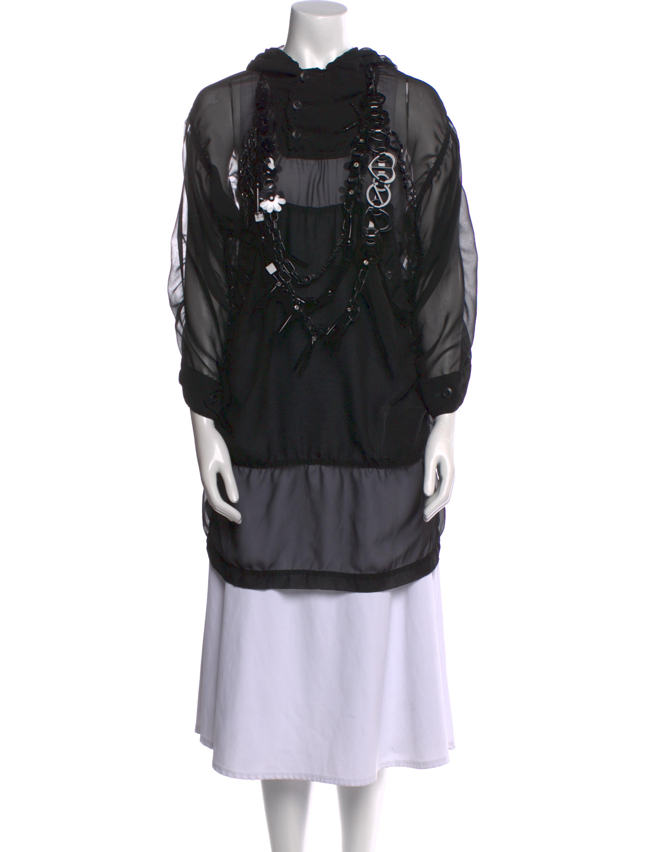 Comme des Garçons Mock Neck Long Sleeve Tunic