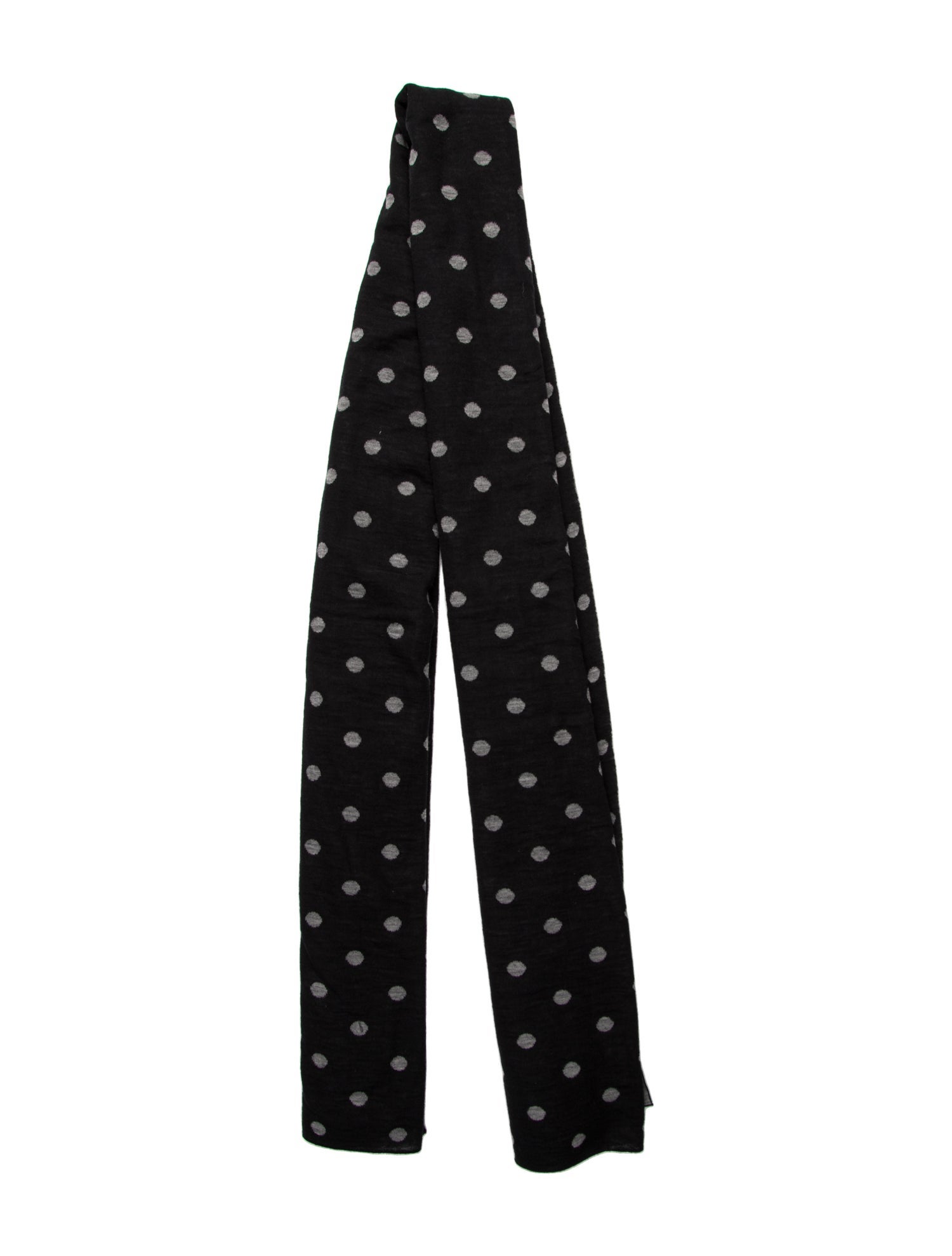 Comme des Garçons Acrylic Polka Dot Print Scarf