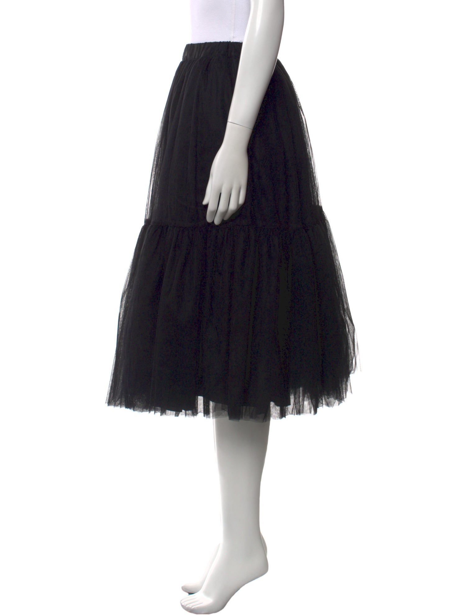 Comme des Garçons Comme des Garçons Ruffle Embellishment Knee-Length Skirt
