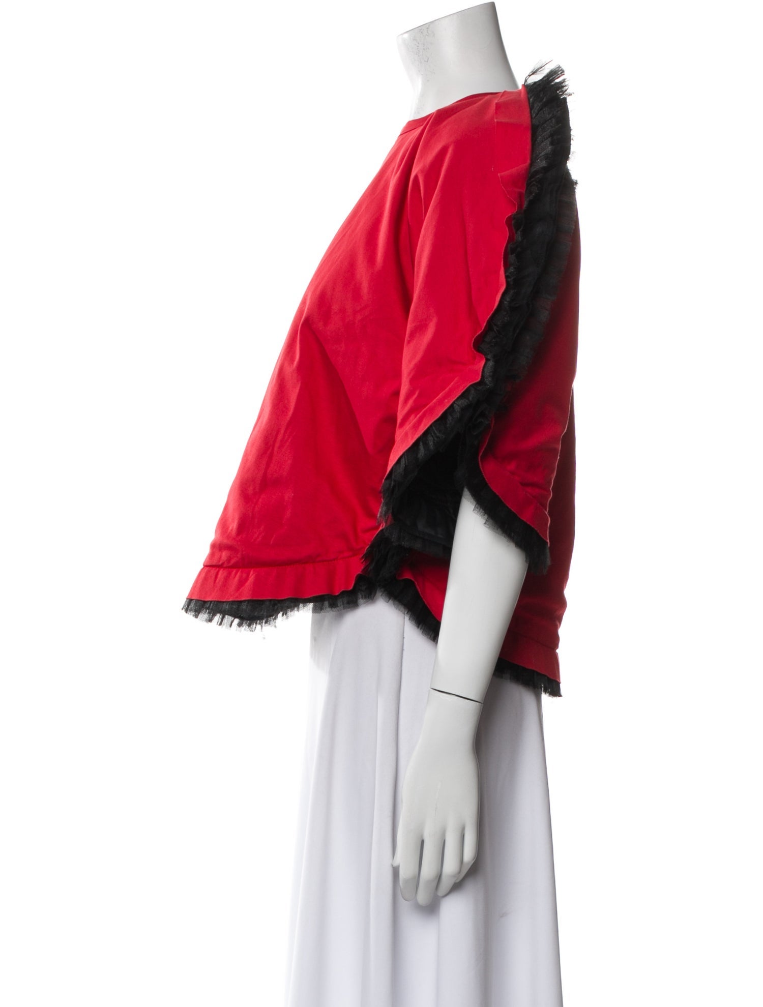 Comme des Garçons Crew Neck Short Sleeve Crop Top