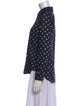 Comme des Garçons Polka Dot Print Long Sleeve Button-Up Top