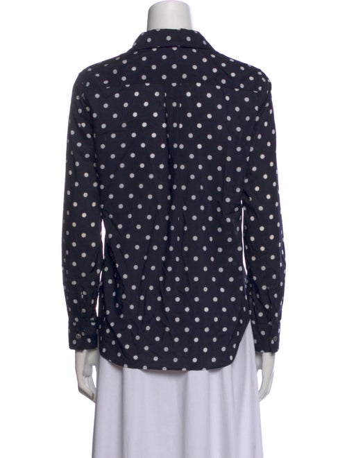 Comme des Garçons Polka Dot Print Long Sleeve Button-Up Top