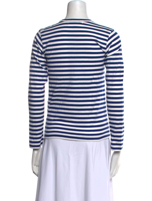 Comme des Garçons Play Striped Crew Neck Top