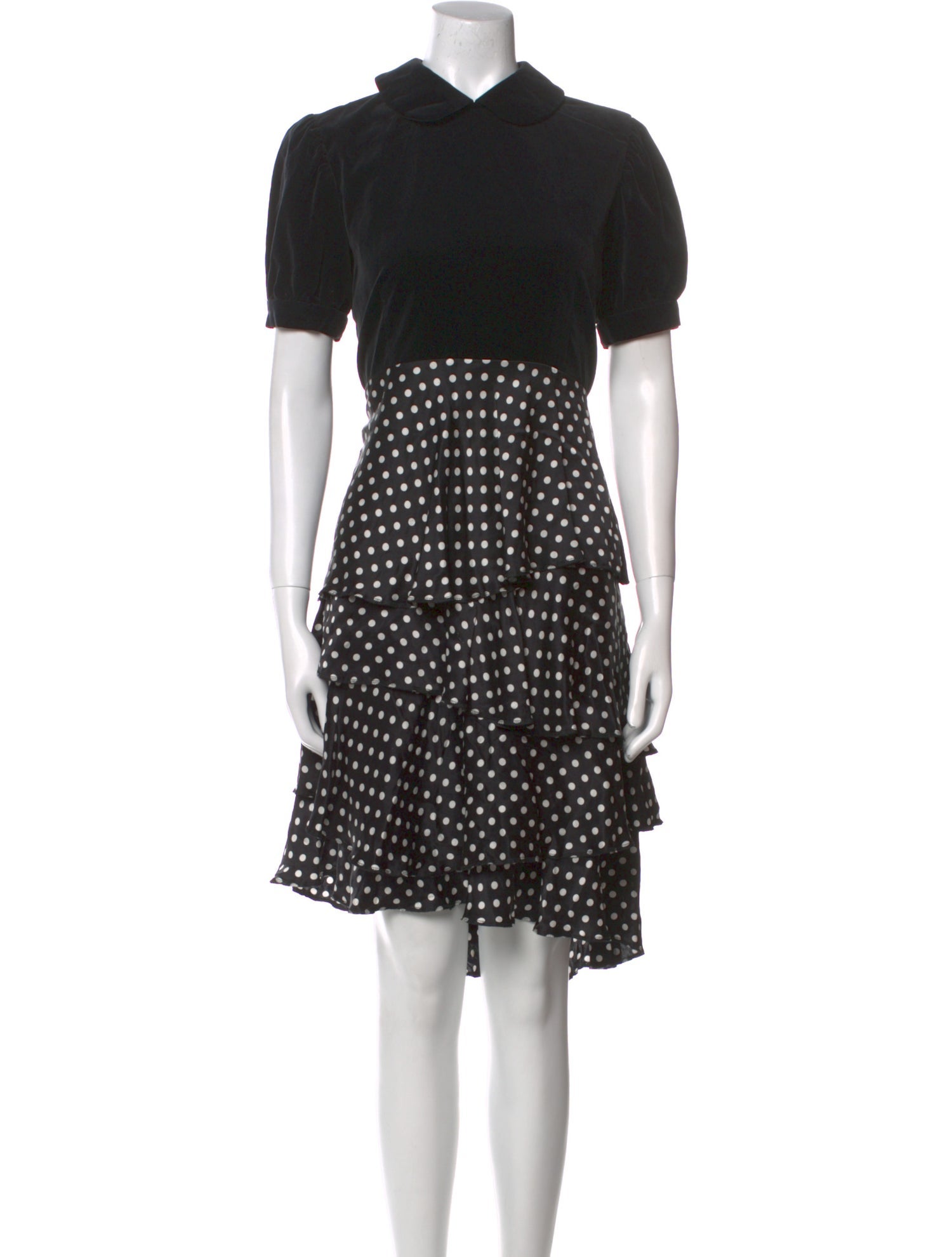 Comme des Garçons Polka Dot Print Knee-Length Dress