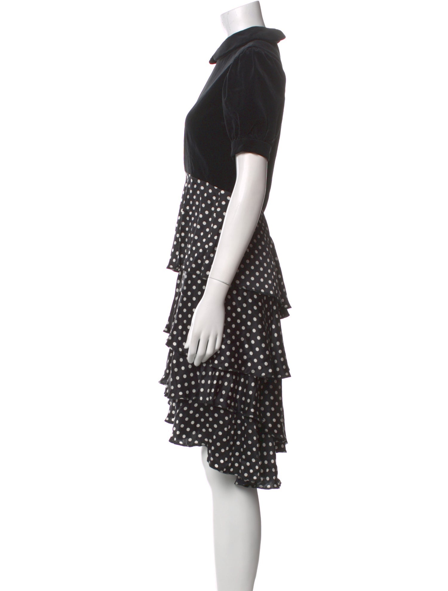 Comme des Garçons Polka Dot Print Knee-Length Dress