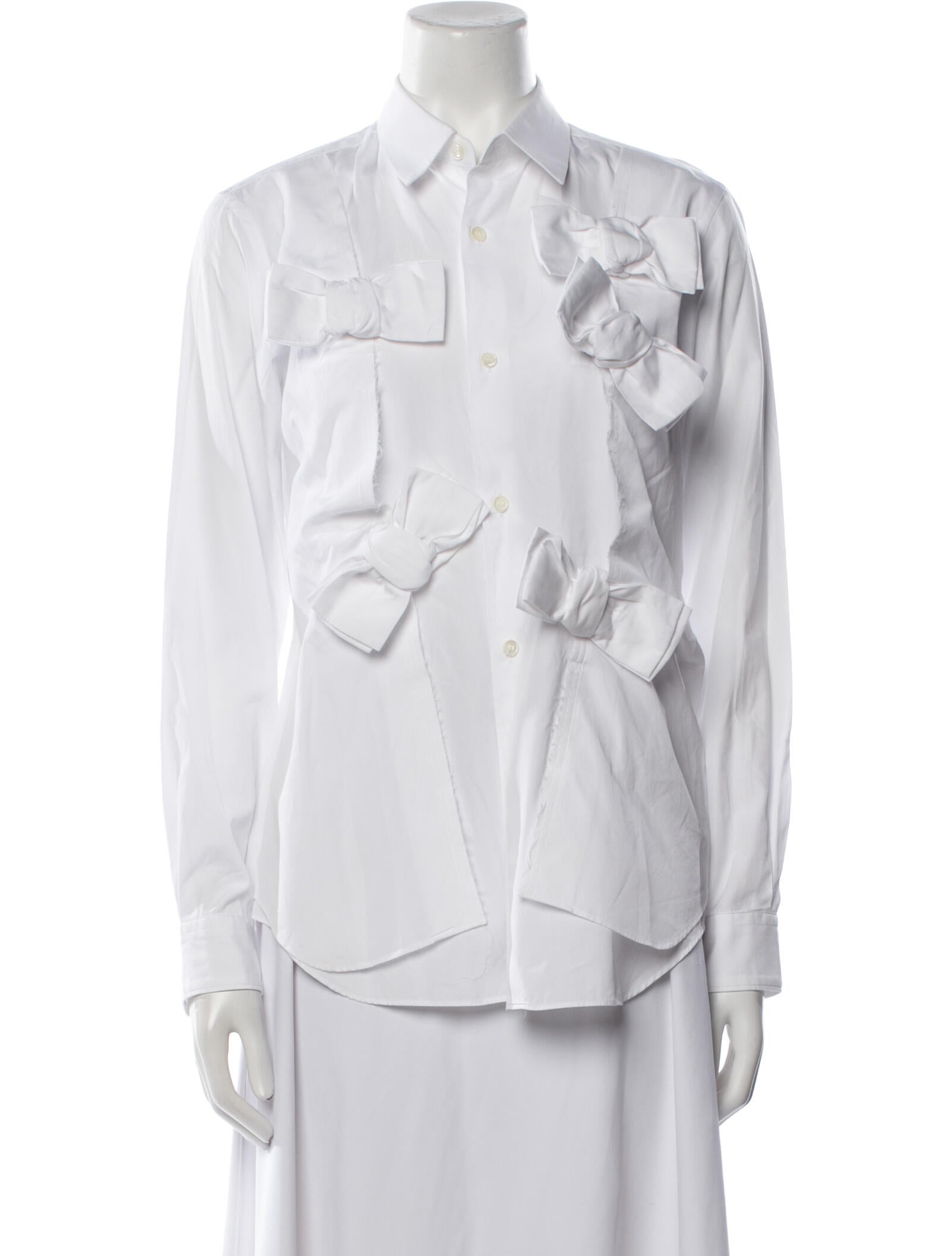 Comme des Garçons Long Sleeve Button-Up Top