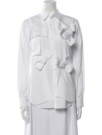 Comme des Garçons Long Sleeve Button-Up Top