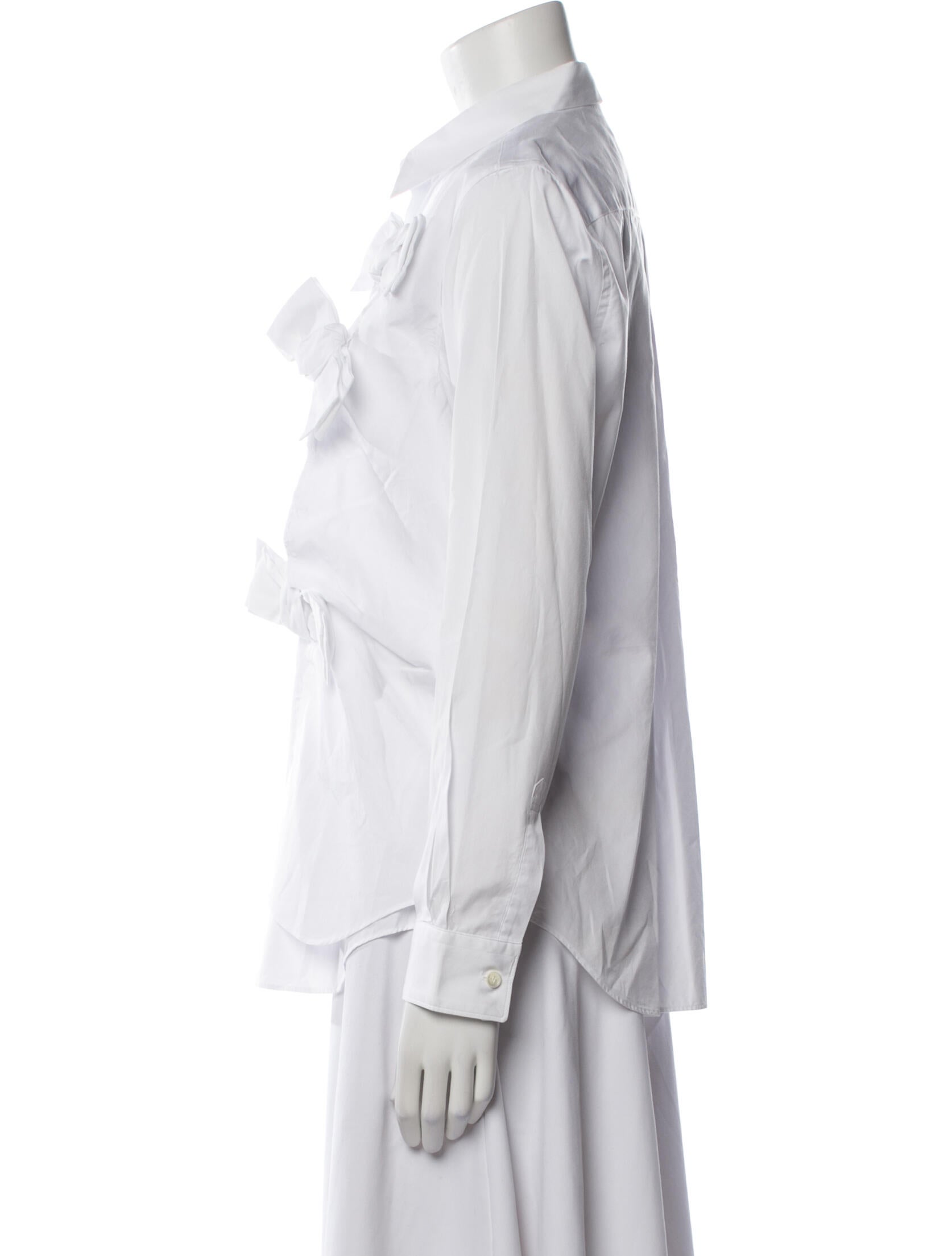 Comme des Garçons Long Sleeve Button-Up Top