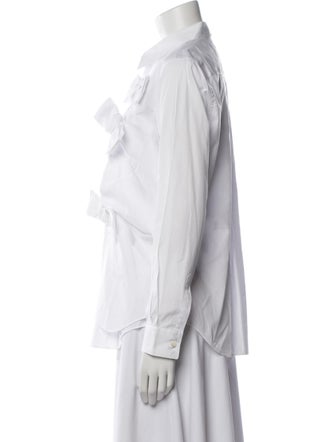 Comme des Garçons Long Sleeve Button-Up Top
