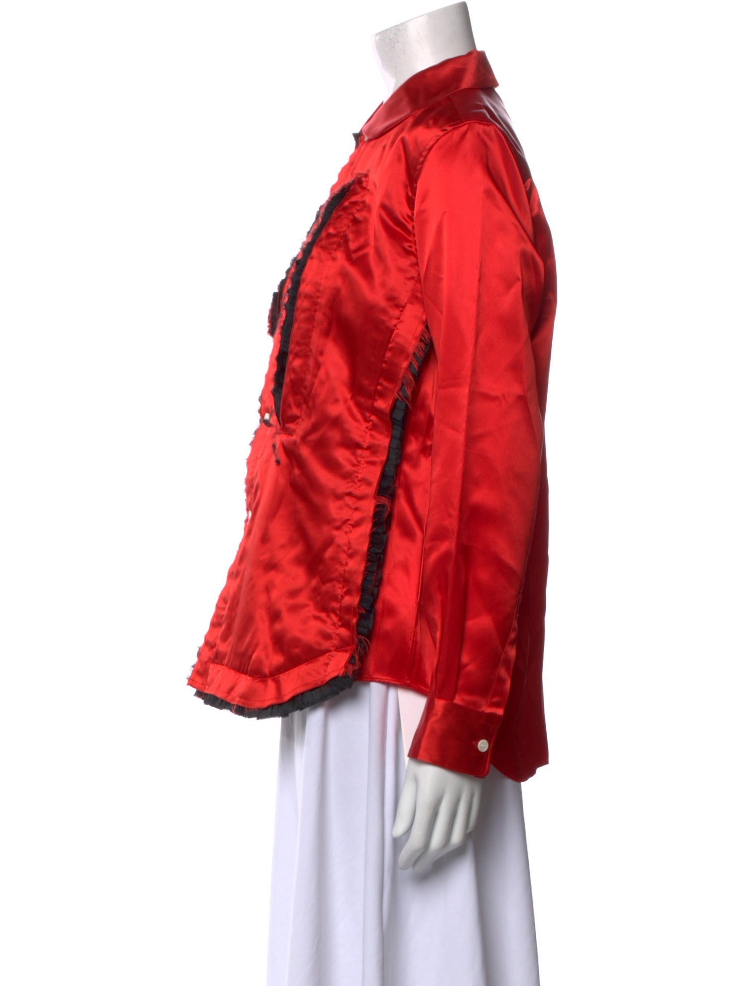 Comme des Garçons Long Sleeve Button-Up Top