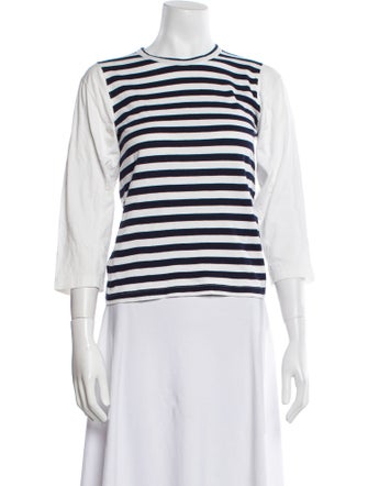 Comme des Garçons Striped Crew Neck T-Shirt