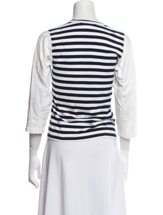 Comme des Garçons Striped Crew Neck T-Shirt